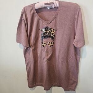 Bella + Canvas Women's Short Sleeved Graphic Tee #chillaxin, Size Large